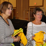 Receiving totes and tshirts at registration