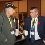 Talking over coffee at the Kingston Conference