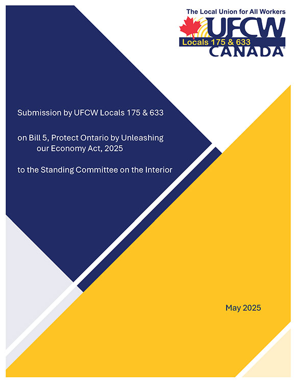 Submission on Bill 5, Protect Ontario by Unleashing our Economy Act, 2025