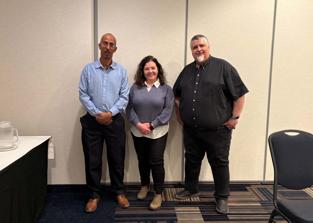 From left to right - Guled Yusuf Adan. Mirella Fornieri, Joe Tenn