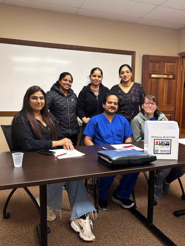Morriston Park Members take a group photo after voting. 