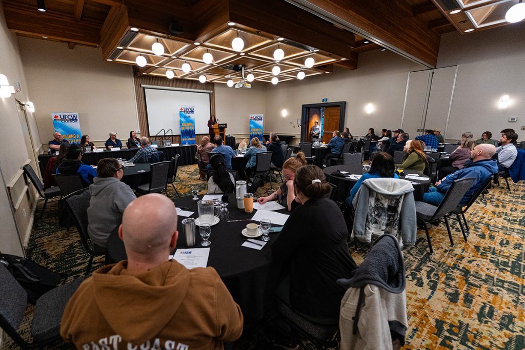 Thunder Bay Stewards listening to opening remarks